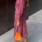 Ela - Knotted V-Neck Maxi Dress