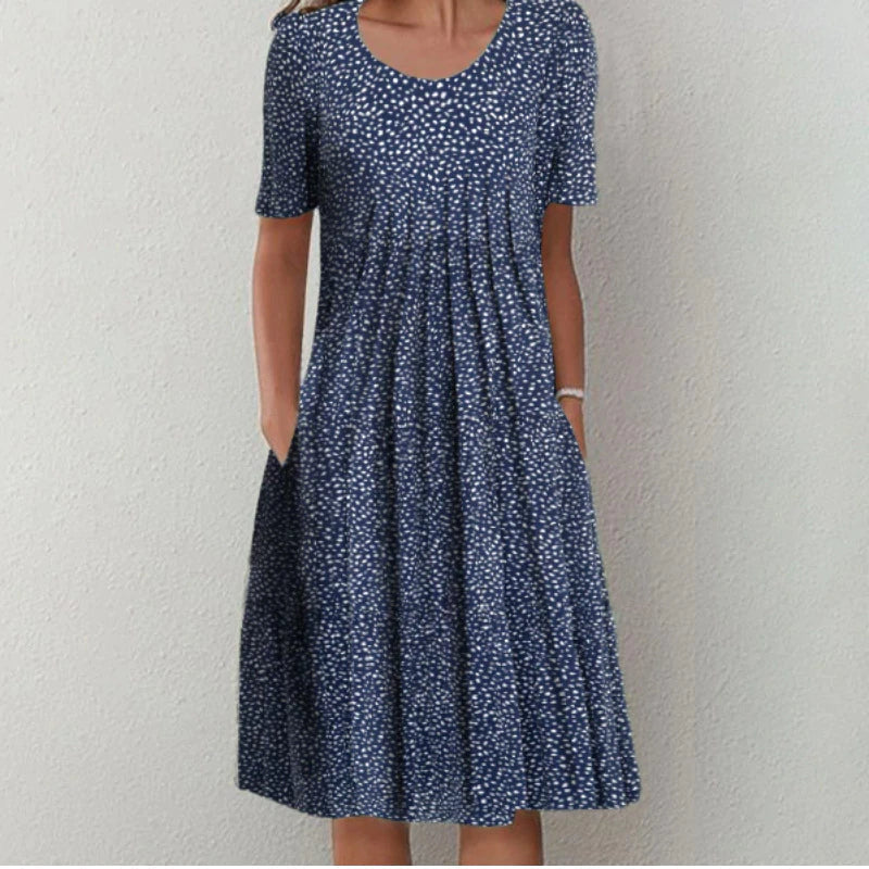 Dames Midi Jurk met Bedekkende Pasvorm
