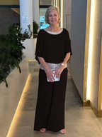 Dames Elegante Twee Delige Set Verfijnd