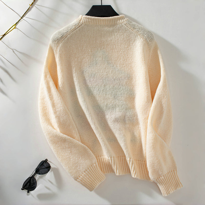 Dolores Trui | Dames Winter Gebreide Kersttrui met Boomdesign