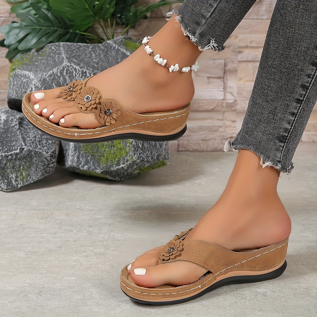 Dames Orthopedische Instap Sandalen met Demping