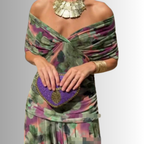 Women's Dress | Draped V-Neck Maxi
