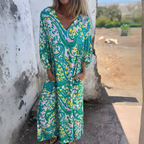 Dames Maxi Jurk Vloeiende Pasvorm