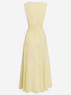 Dames Mouwloze A Lijn Maxi Jurk Chiffon