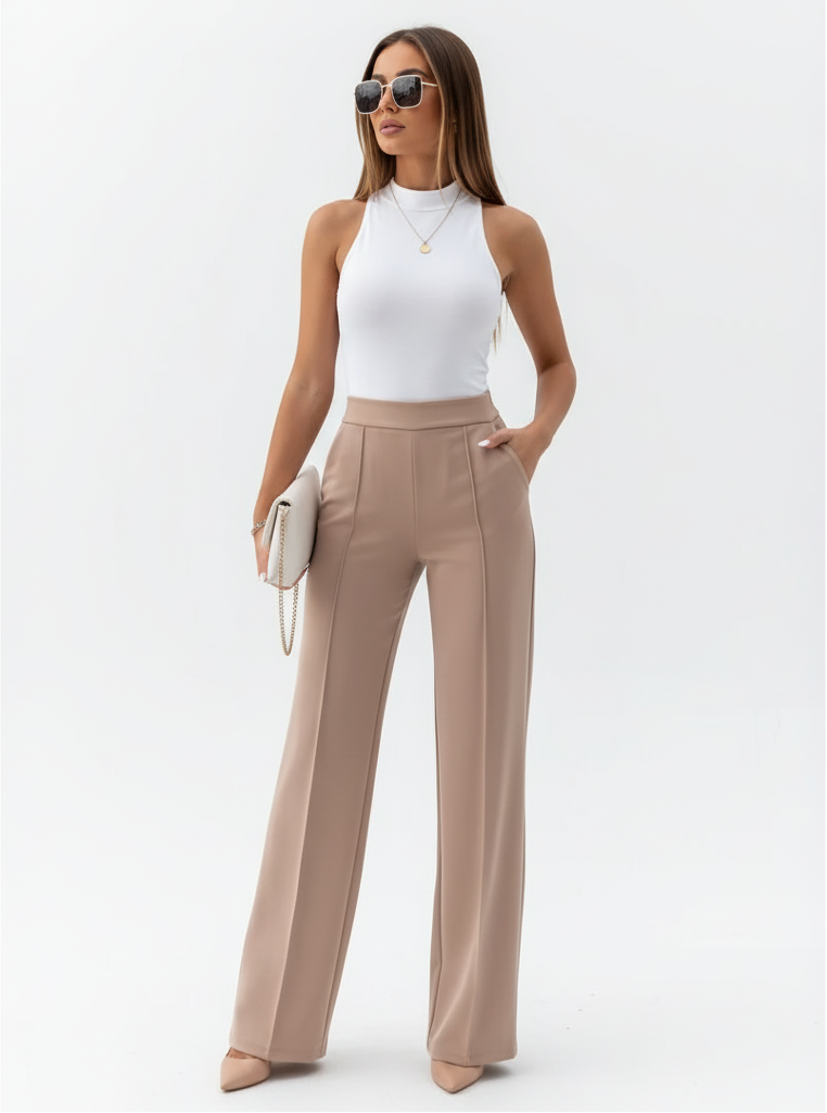 Dames Aansluitende Wijde Broek Montarello SculptFit