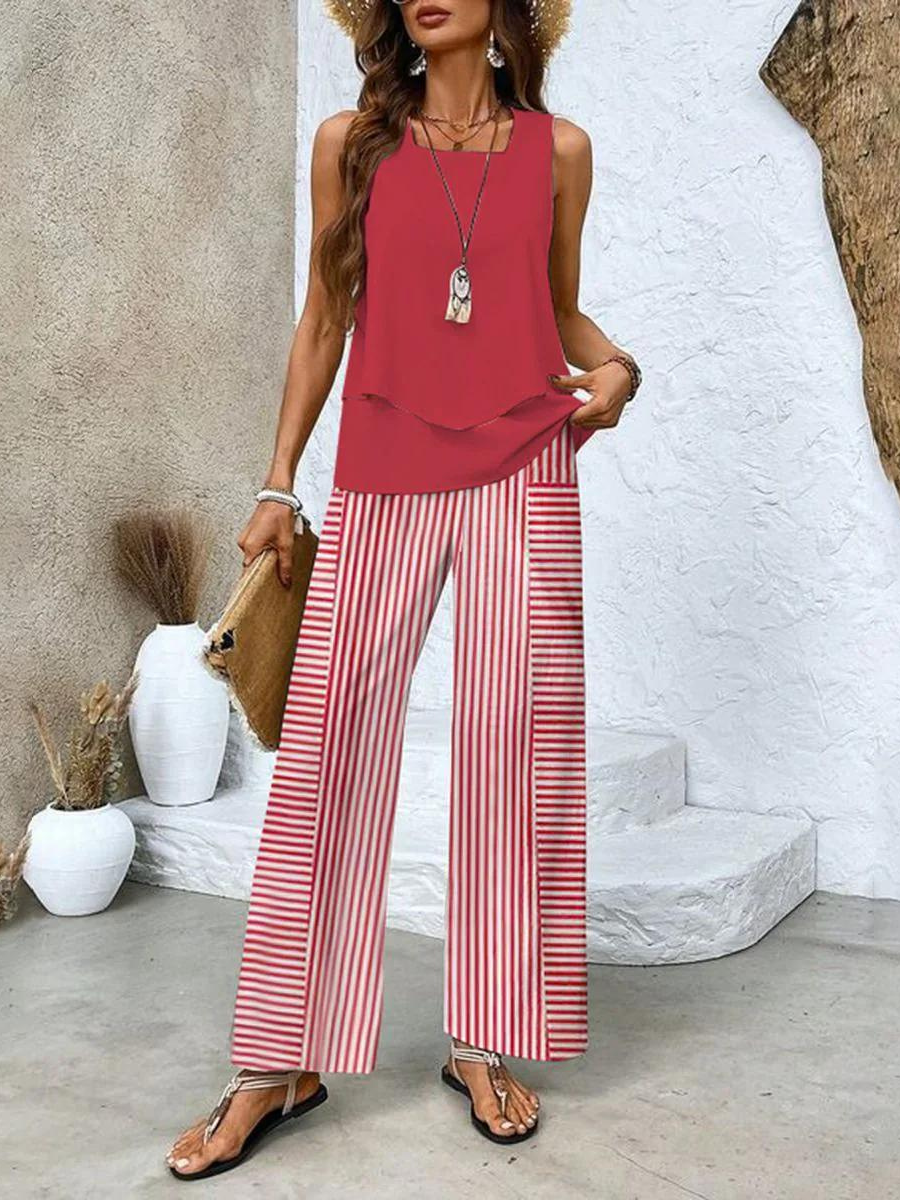 Dames Elegante Twee Delige Zomer Set