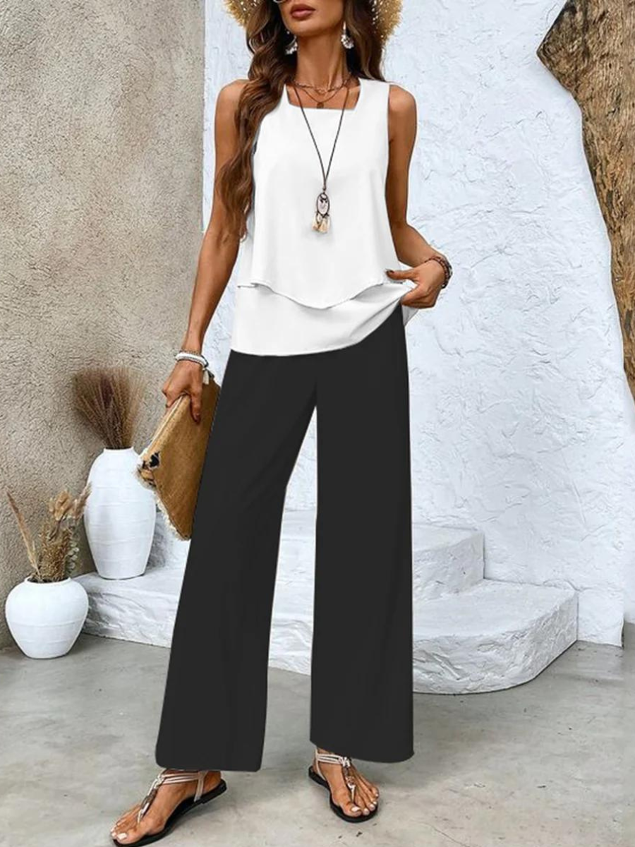 Dames Elegante Twee Delige Zomer Set