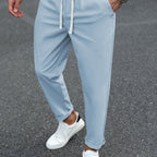 Heren Tapered Comfort Broek met Trekkoord Montarello