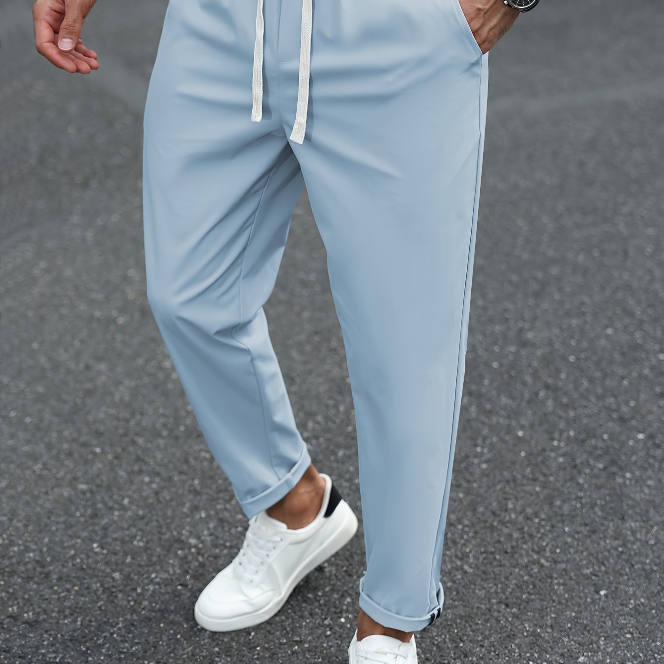 Heren Tapered Comfort Broek met Trekkoord Montarello