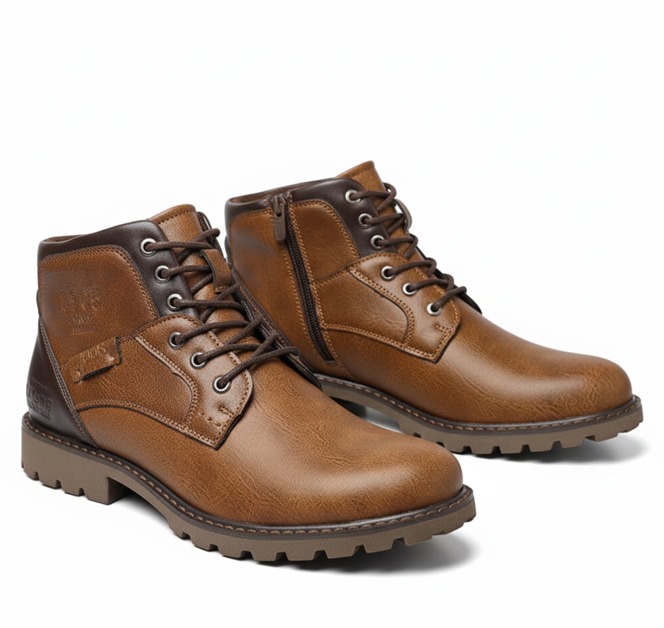 Heren Halfhoge Warme Laarzen Retro Stijl