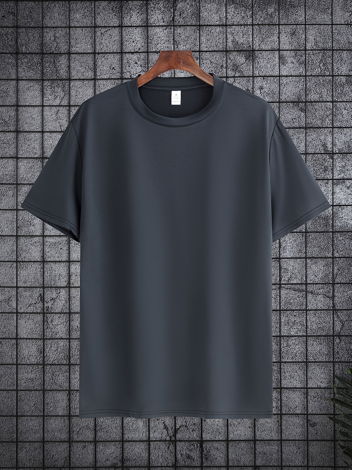 Levin Overhemd | Heren Solid Pull-Over Ronde Hals Overhemd