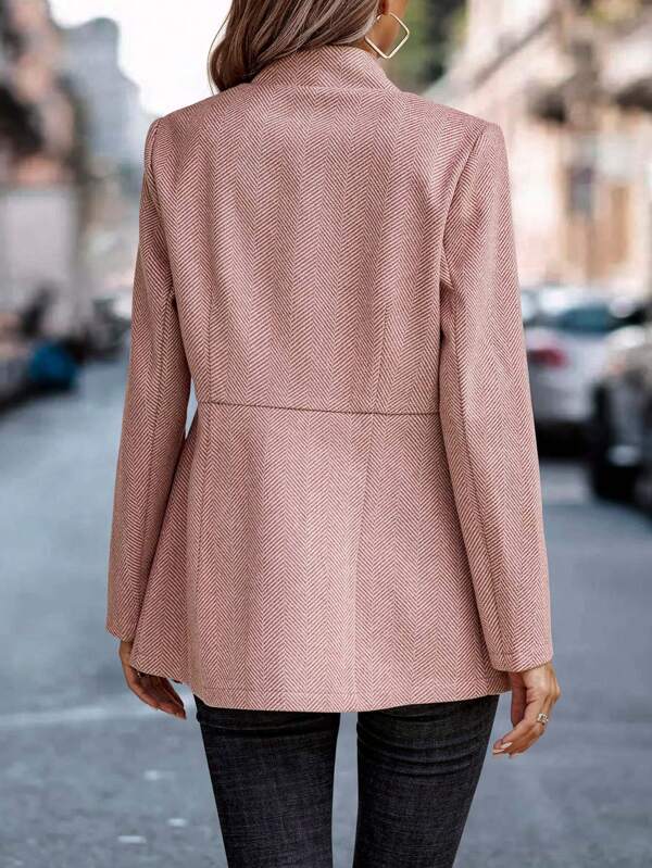 Owena Blazer | Chique Blazer met Visgraatpatroon