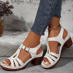 Dames Sandalen met Gesp en Verstelbare Bandjes