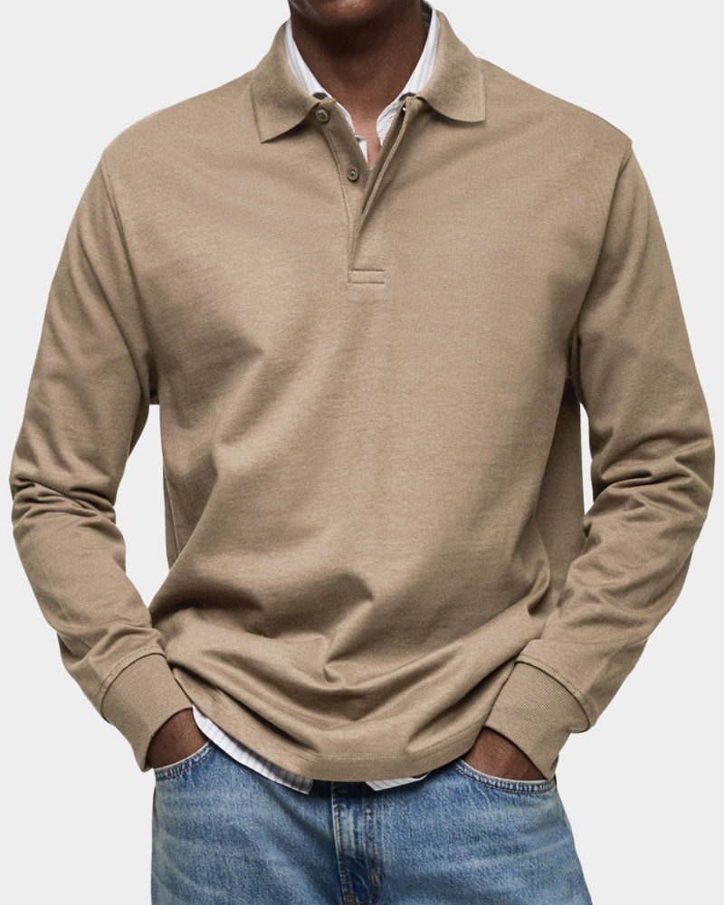 Heren Polo met Lange Mouwen Montarello