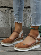 Dames Orthopedische Geweven Sandalen met Demping
