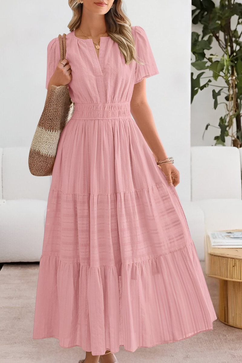 Dames Zomer Maxi Jurk Gelaagd