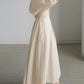 Vicki Jurk | Dames Herfst Elegante Maxi Jurk met Zwierige Pasvorm