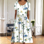 Women's Floral Print Midi Dress