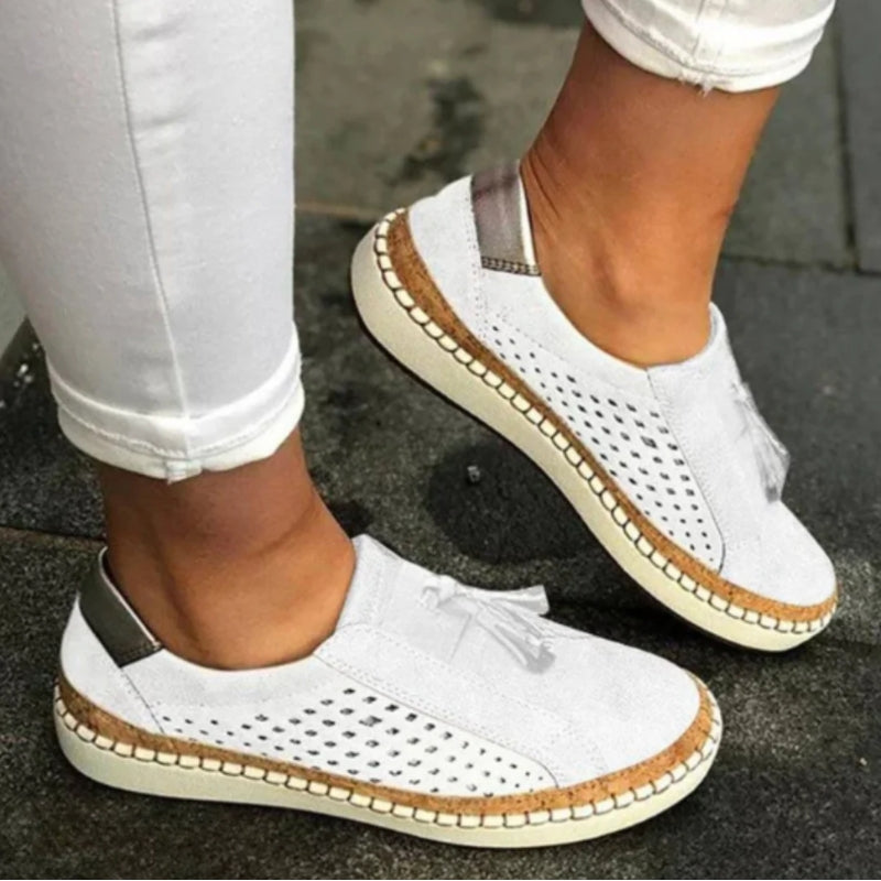 Women's Orthopedic Suede Slip-On Platform Sneakers