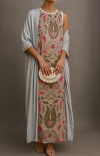 Women's Dress | Matching Open Front Coat Maxi