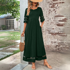 Dames Buikcorrigerende Midi Jurk Elegant