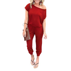 Dames Off Shoulder Zomer Jumpsuit