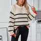 Diane Trui | Dames Winter Gebreide Trui met Strepen