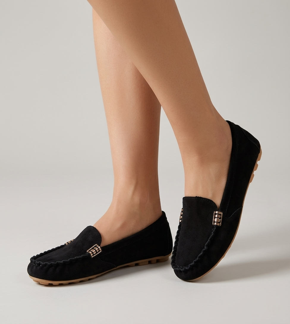 Women's Loafers with Metal Detail