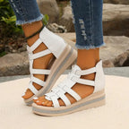 Dames Platform Sandalen met Meerdere Bandjes