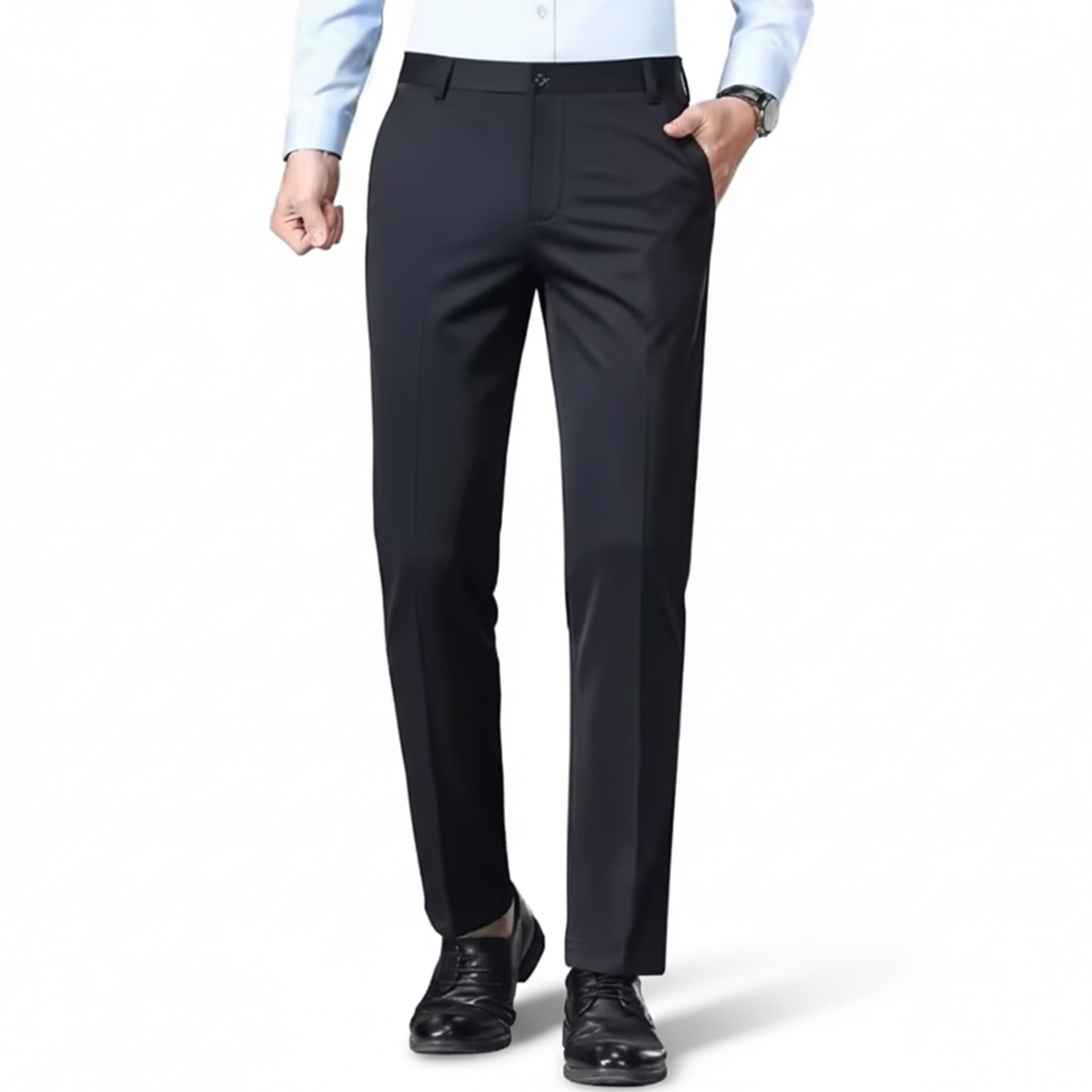 Heren Stretch Broek Rechte Pasvorm