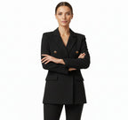Women's Satin Blazer Vest Business Style