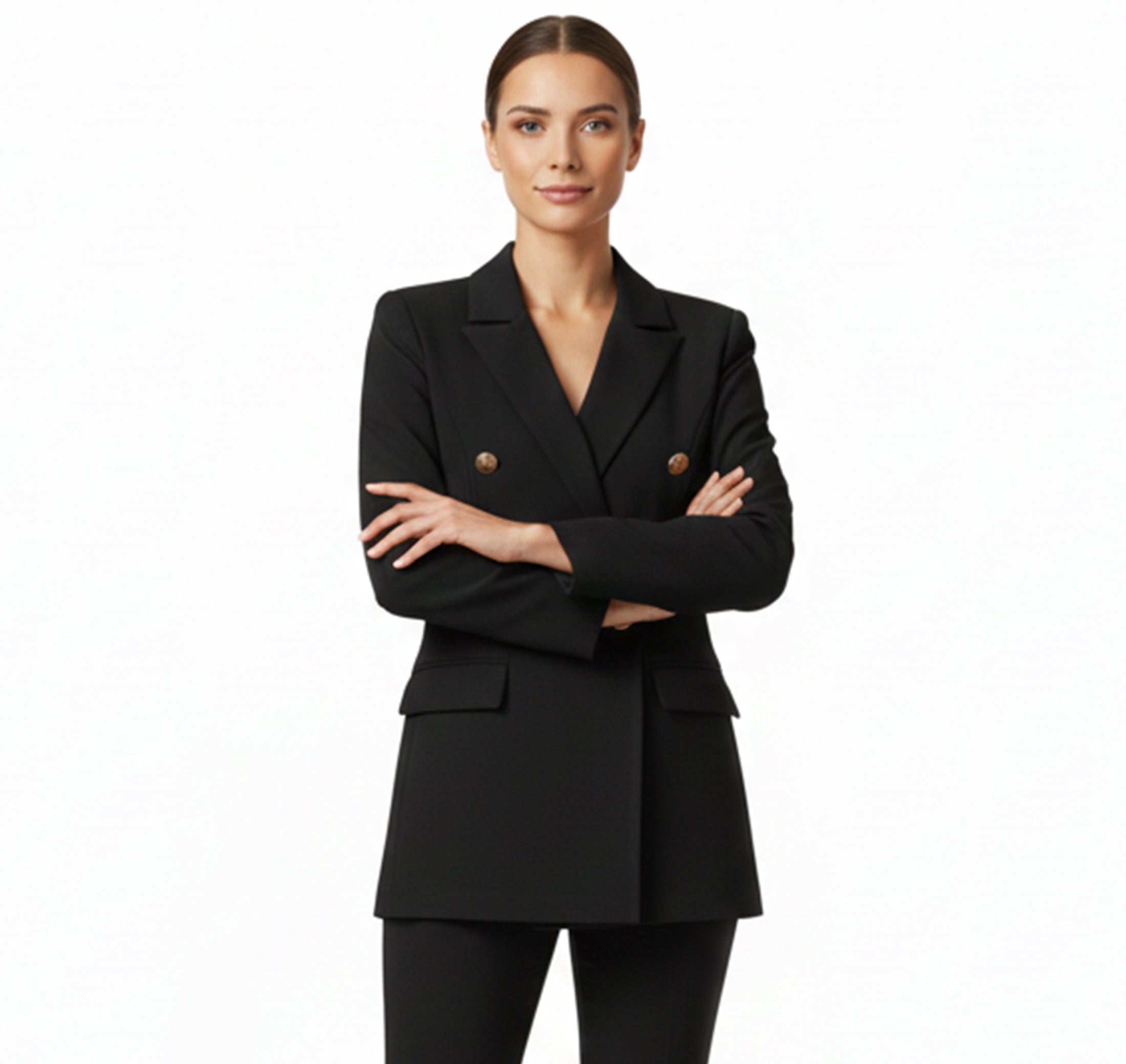 Dames Satijnen Blazer Vest Zakelijke Stijl