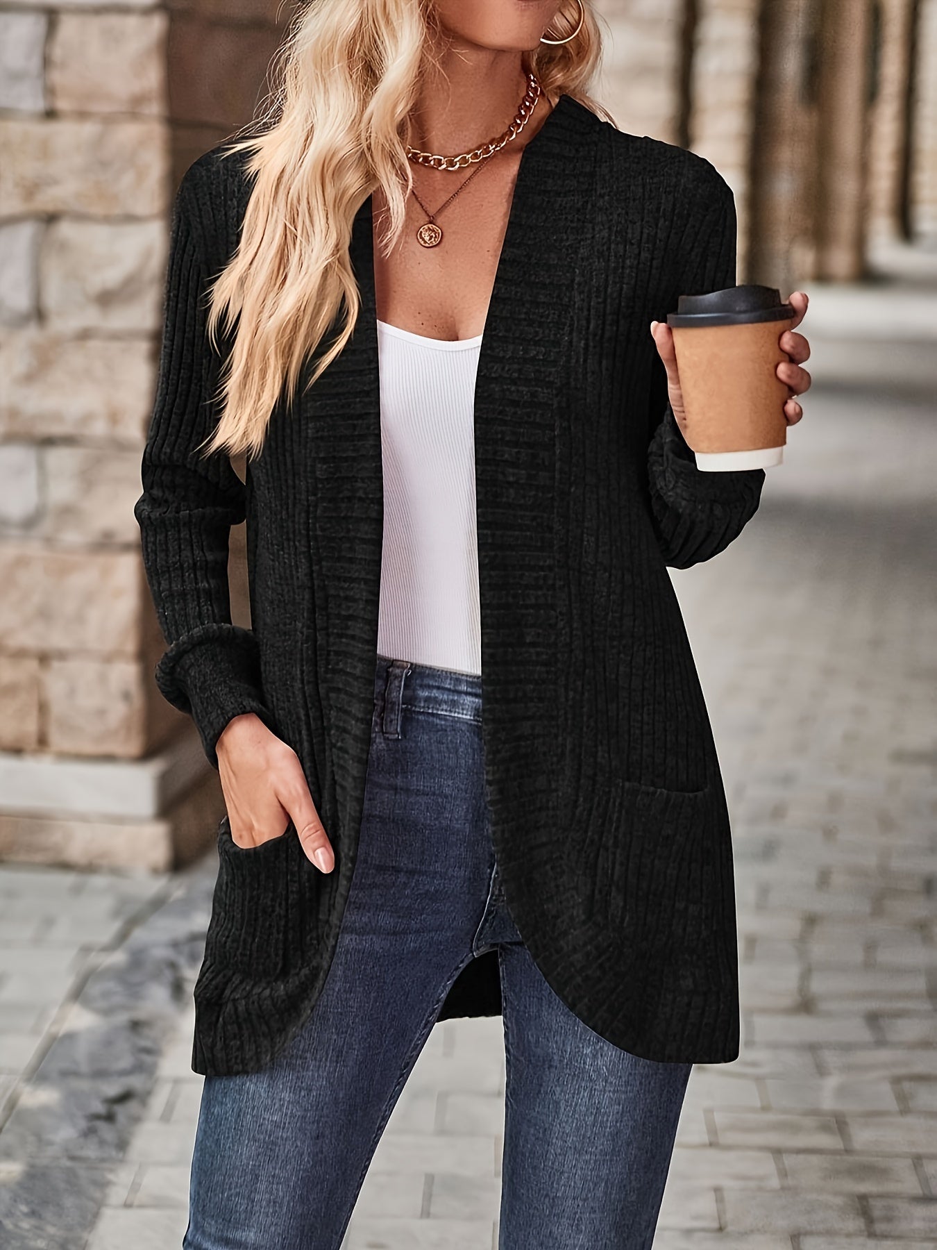 Wesley Vest | Dames Herfst Casual Fleece Gebreid Vest