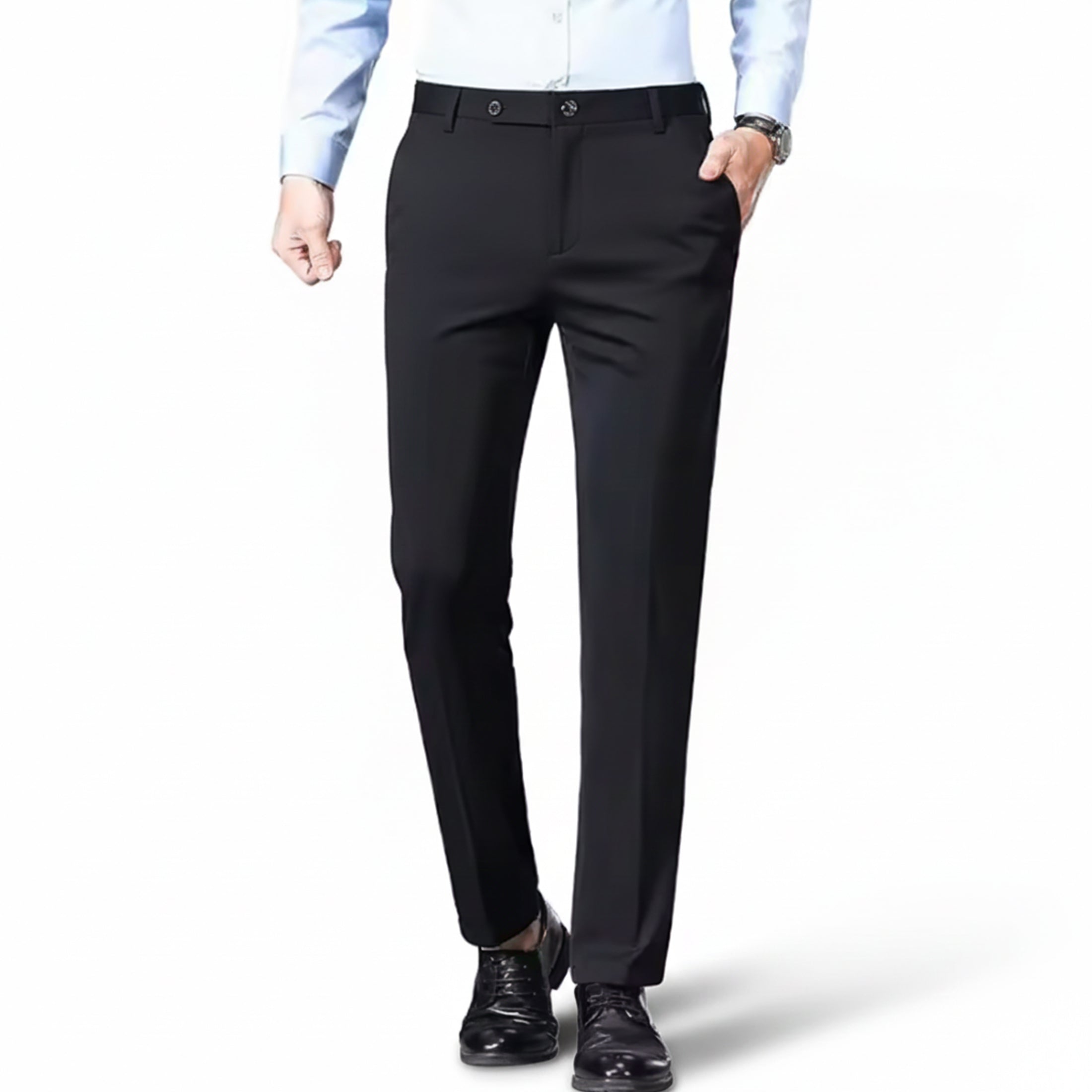 Heren Stretch Broek Rechte Pasvorm