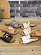 Dames Comfort Sandalen met Gesp en Demping