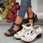 Dames Sandalen met Gesp en Verstelbare Bandjes