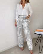 Dames Comfortabele Twee Delige Set