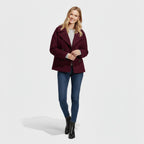 Women's Padded Zip-Up Bomber Jacket