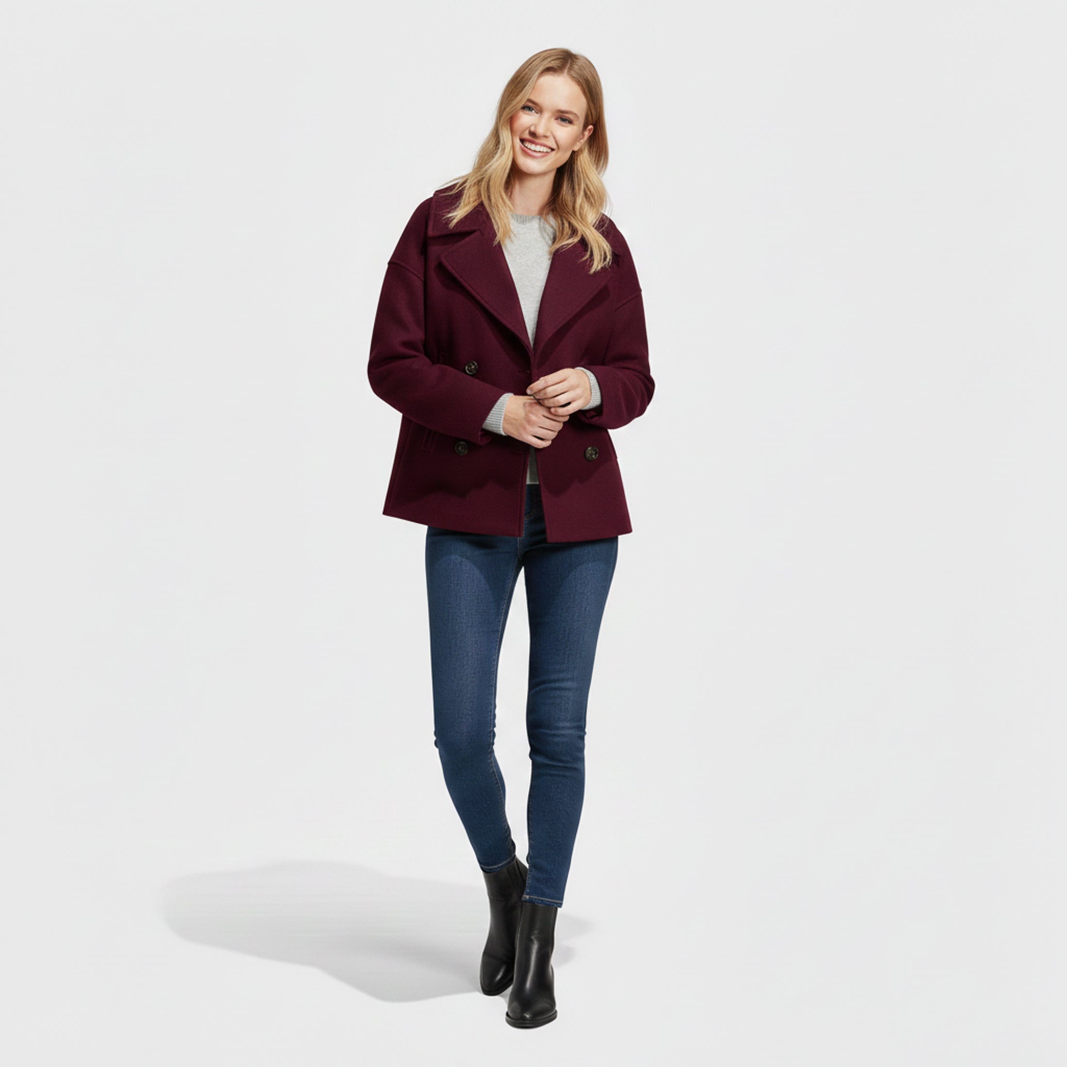 Women's Padded Zip-Up Bomber Jacket