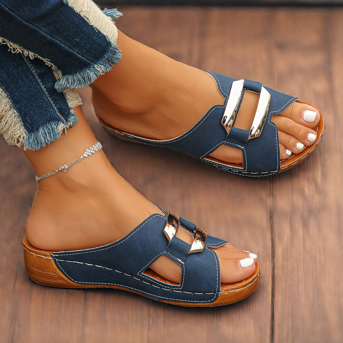 Dames Sandalen met Gesp en Demping