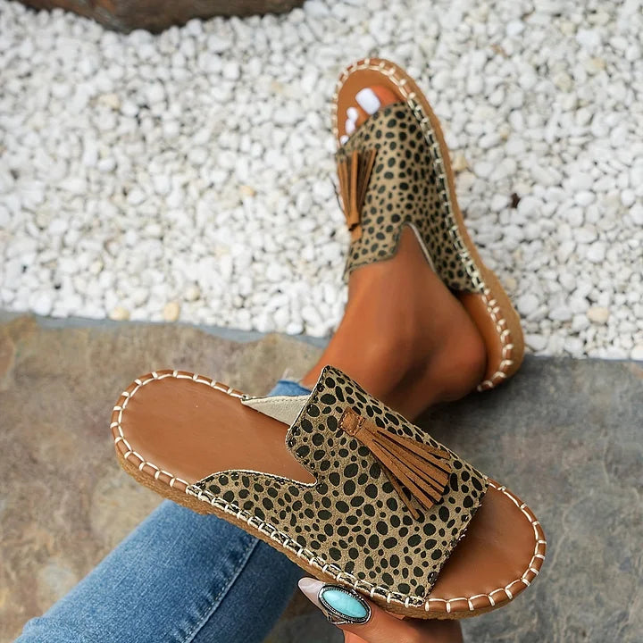 Women's Sandals | Open Toe Tassel Slide