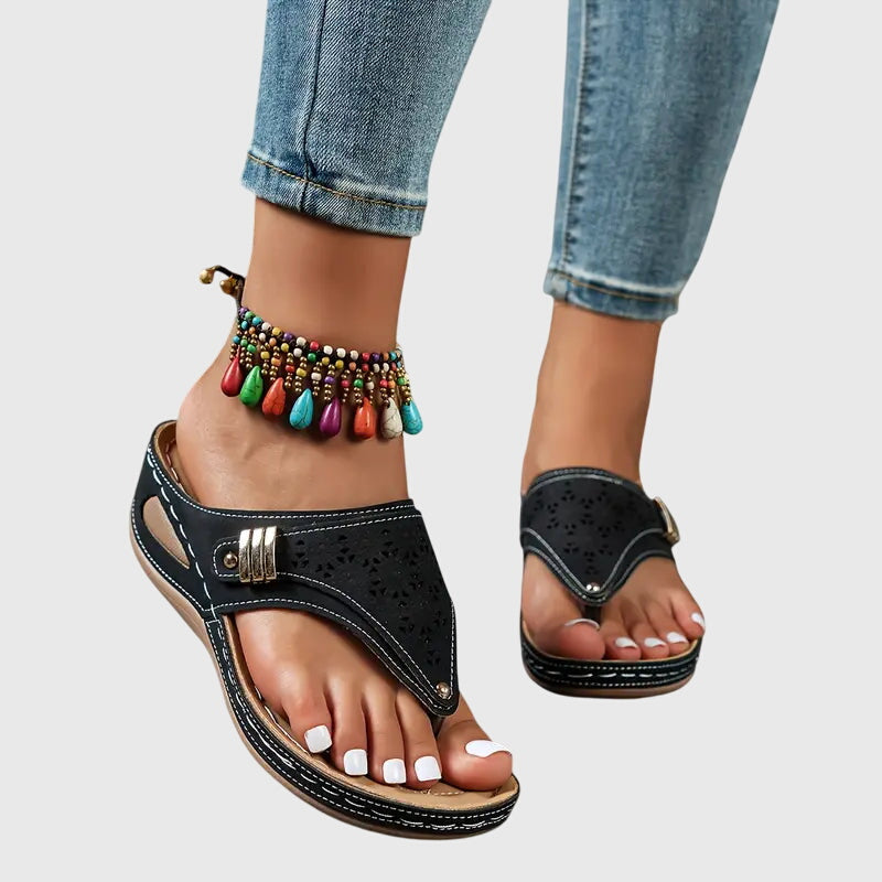 Dames Orthopedische Comfort Instap Sandalen