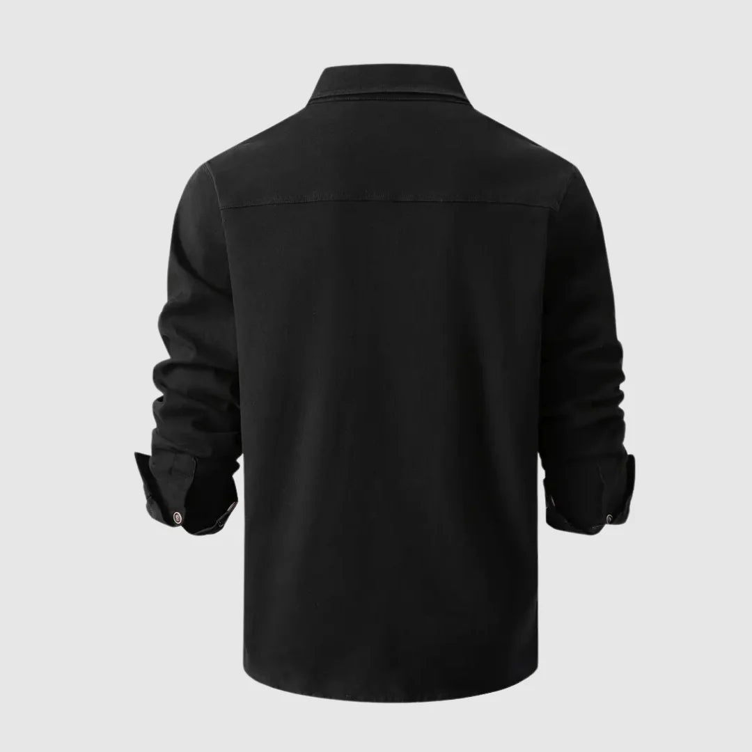 Lyndon Jas | Heren Denim Button-Down Jas