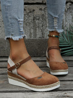 Dames Orthopedische Geweven Sandalen met Demping