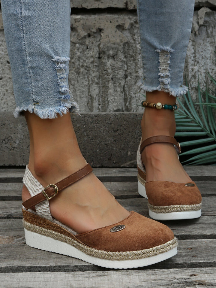 Dames Orthopedische Geweven Sandalen met Demping