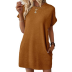 Dames Minimalistische Zomer Mini Jurk