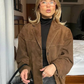 Benet Mantel | Oversized Suede Trench Coat