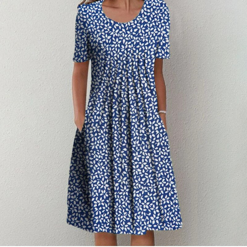 Dames Midi Jurk met Bedekkende Pasvorm