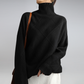 Trissy Trui | Vrouwen patroon turtleneck trui