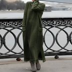 Dames Comfortabele Winter Maxi Jurk